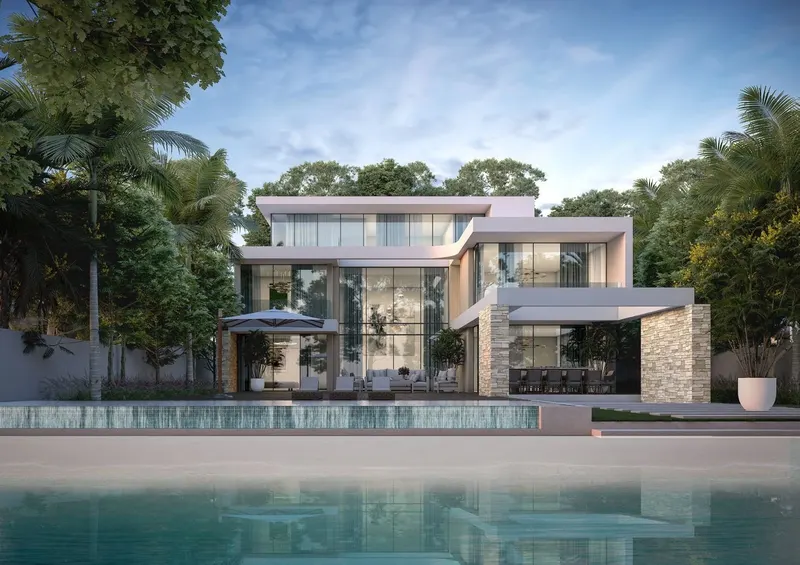 Sobha Siniya Island / Coral Beach Villas / waterfront façade