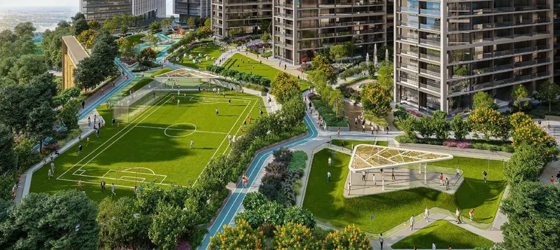 Sobha Central / Зелёные пространства на подиуме