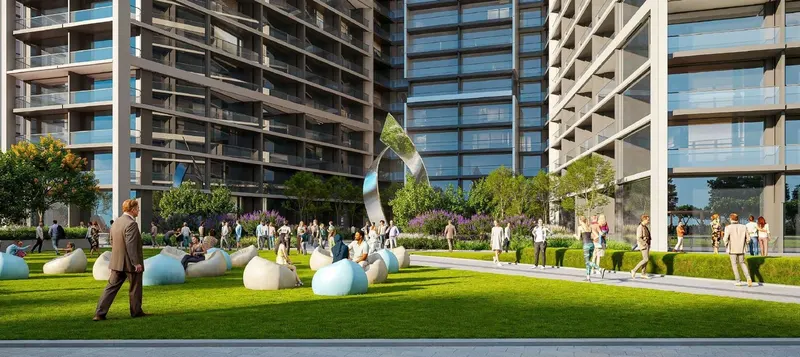 Sobha Central / Общий газон и сад