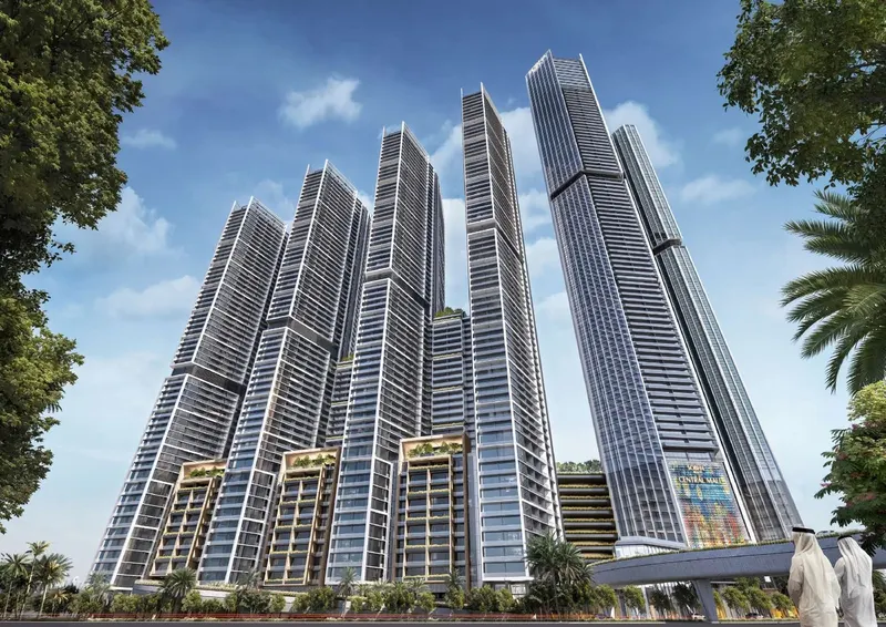 Sobha Central / Жилые башни и озеленённый подъезд