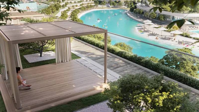 Sobha Hartland II / Garden pavilion overlooking the water