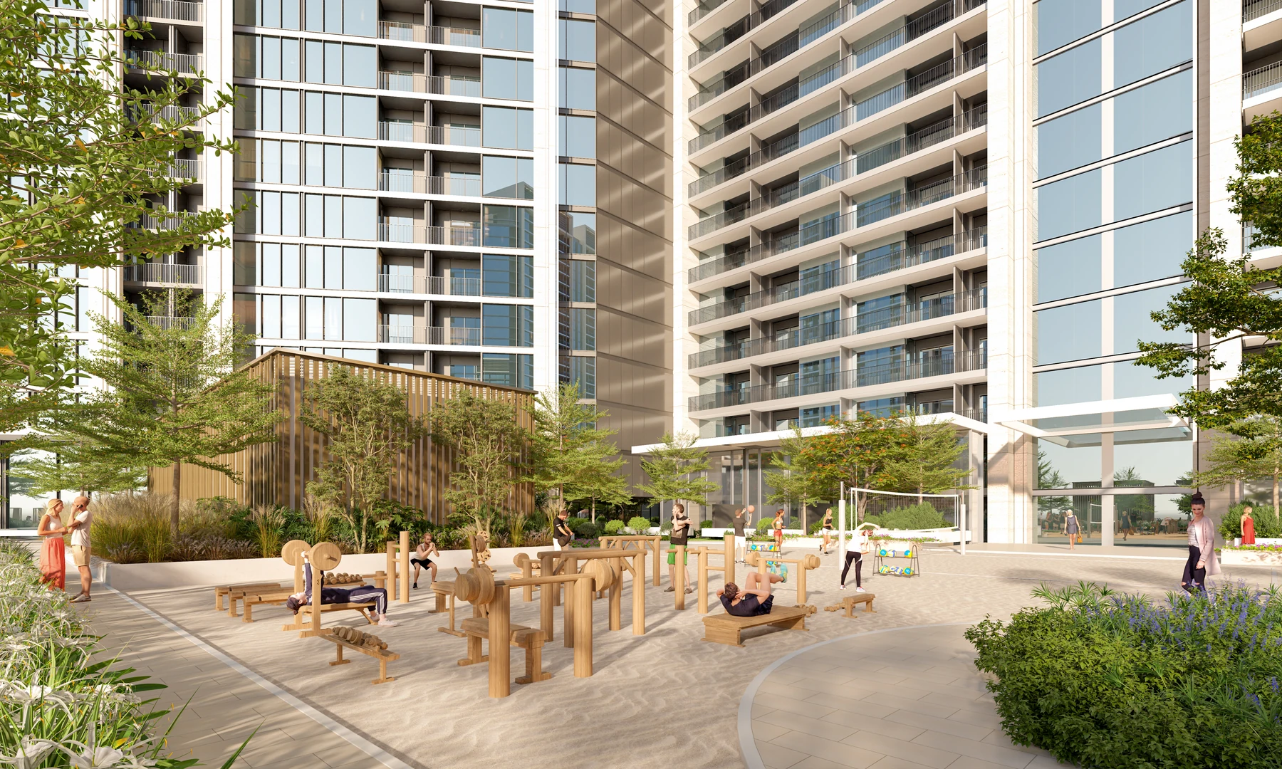 Sobha Orbis / Landscaped outdoor spaces