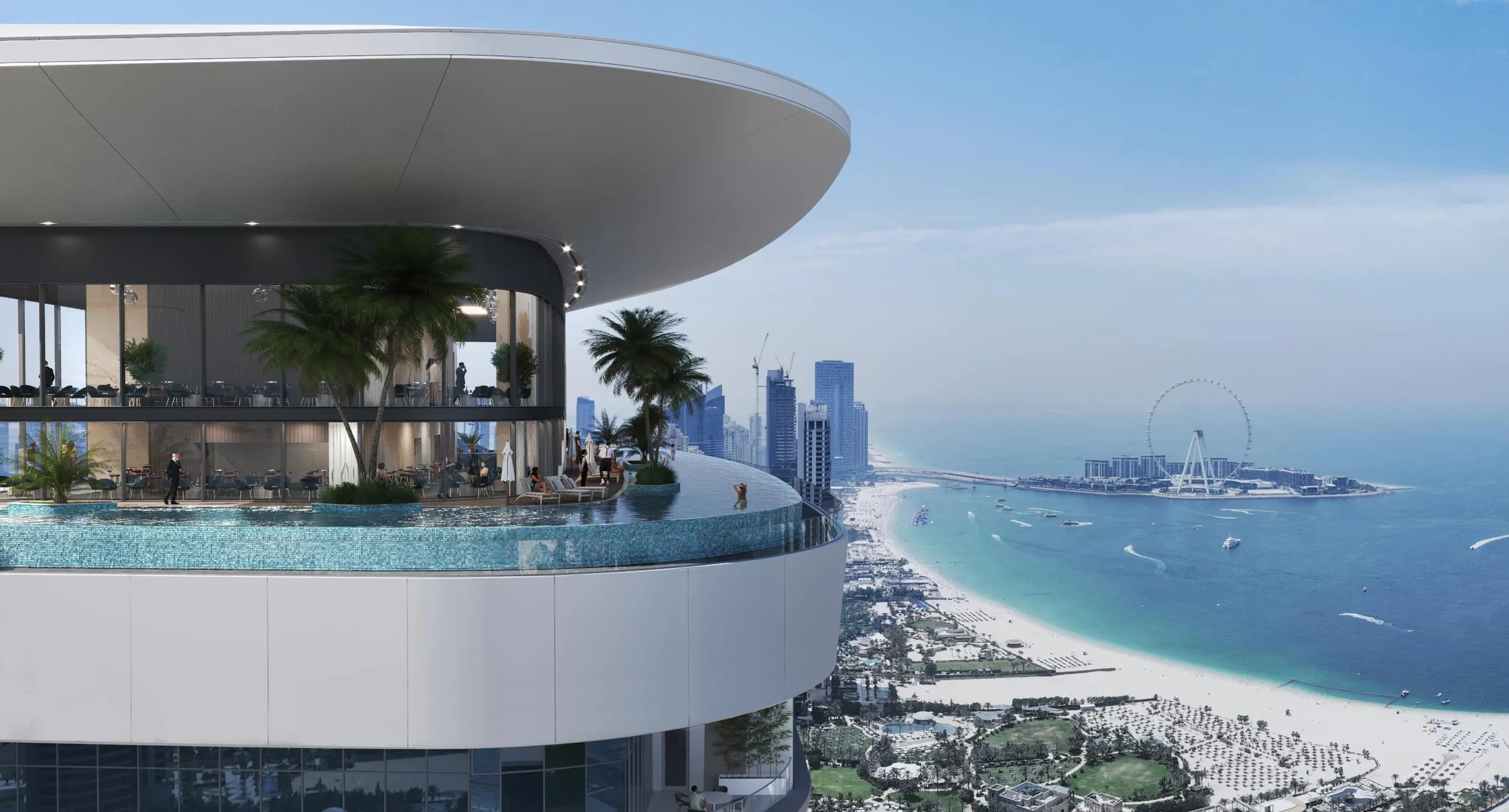 Sobha SeaHaven / Pool terrace overlooking the coast